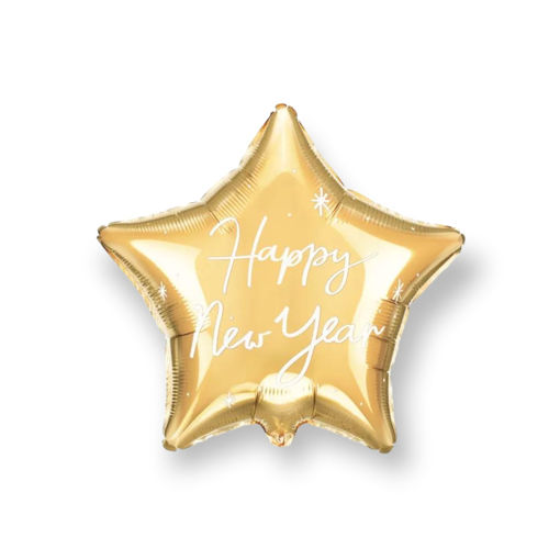 Picture of FOIL BALLOON HAPPY NEW YEAR STAR 17 INCH